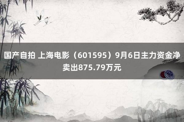 国产自拍 上海电影（601595）9月6日主力资金净卖出875.79万元